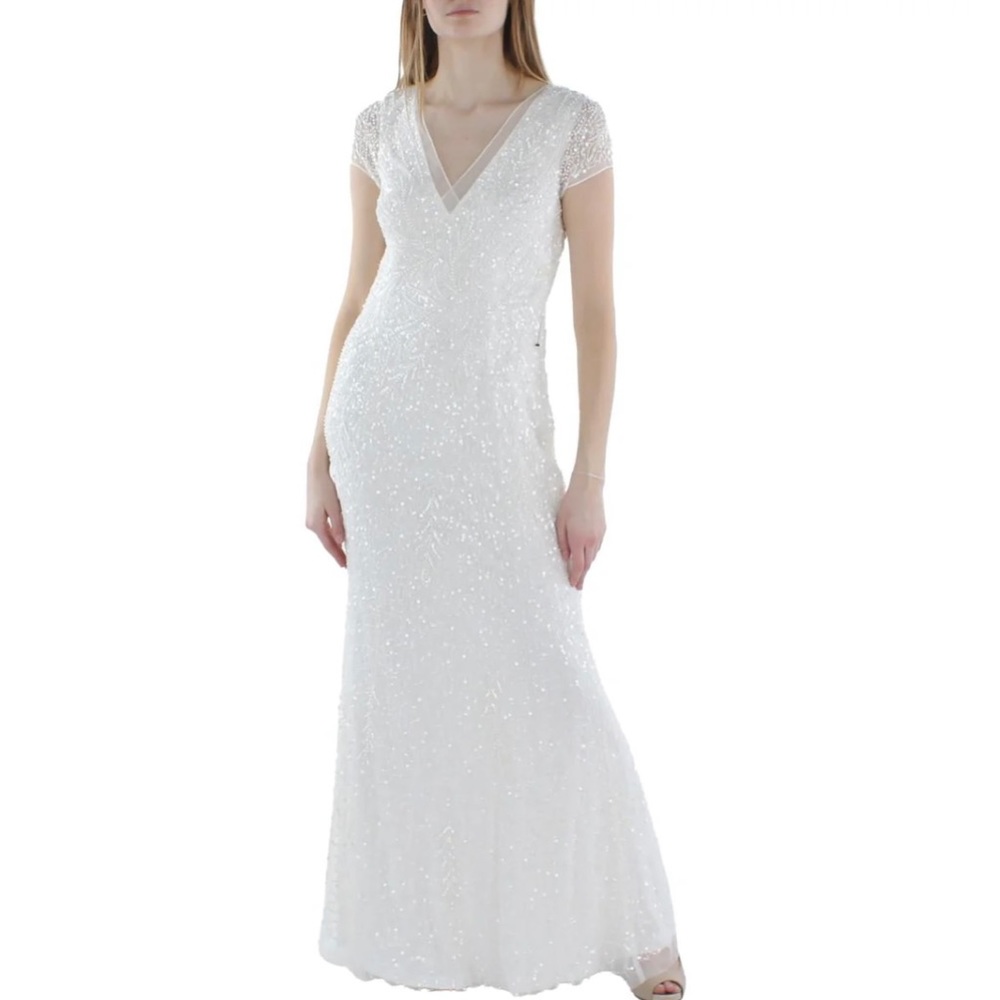 ADRIANNA PAPELL
BEADED MERMAID EVENING DRESS